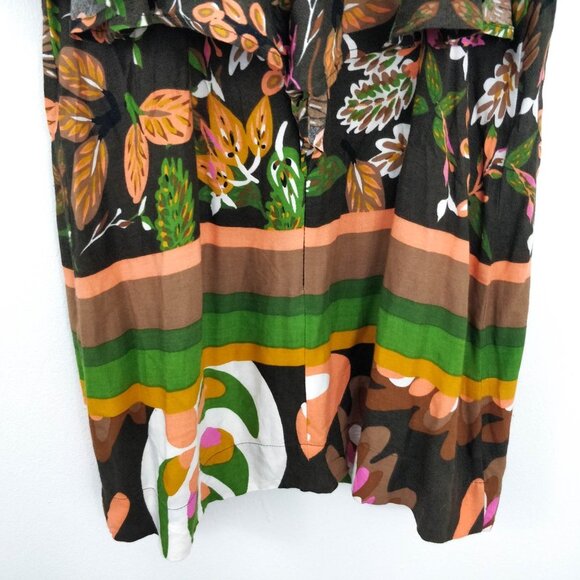 Farm Rio Tropical Jungle Ruffle Mini Dress Small - Picture 6 of 7